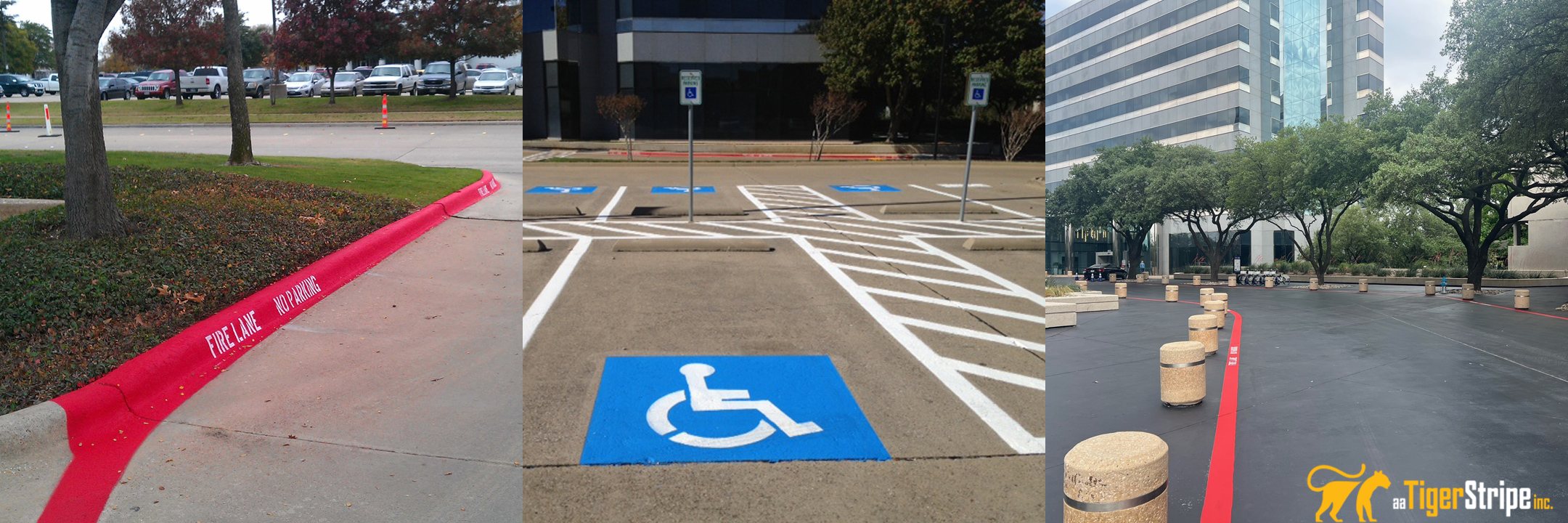 Tiger Stripe Parking Lot Striping Services