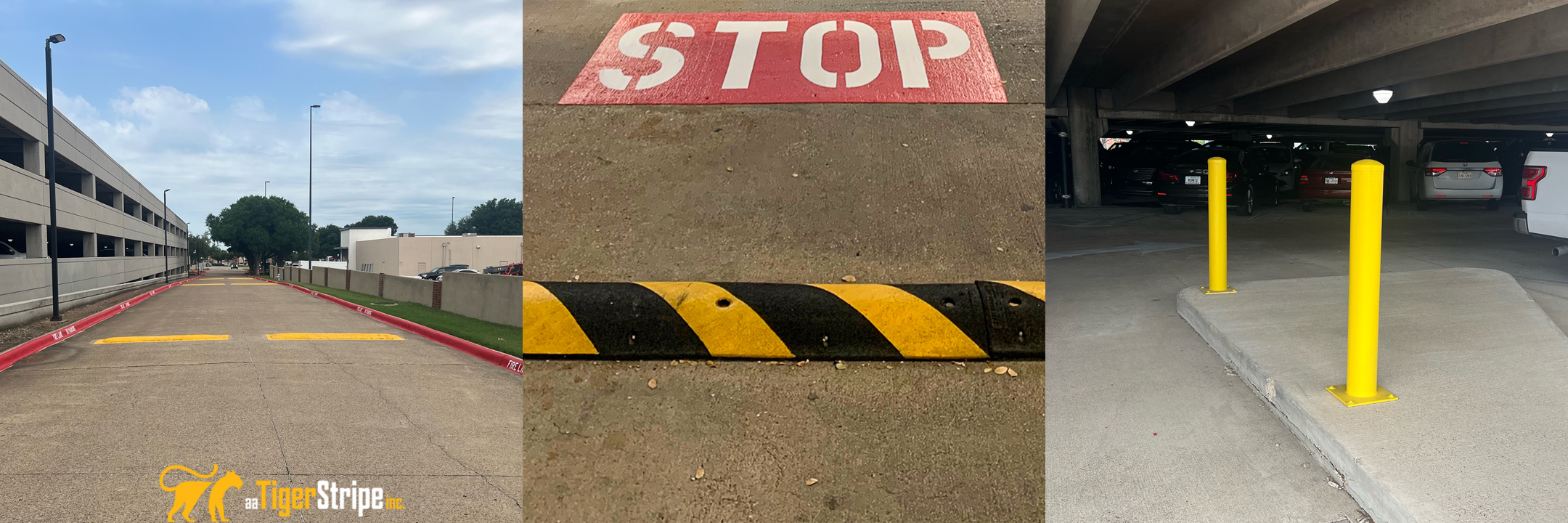 Tiger Stripe Parking Lot Striping Services
