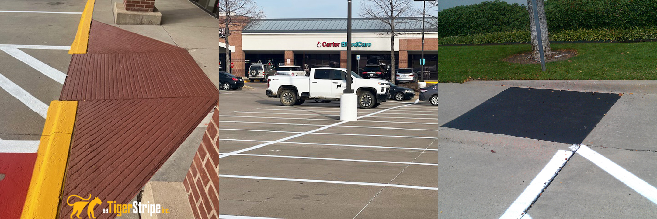 Tiger Stripe Parking Lot Striping Services